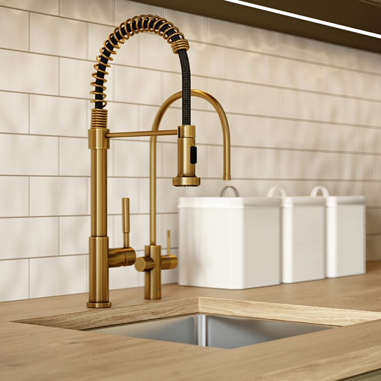 Gold Faucet In Kitchen 768x768 