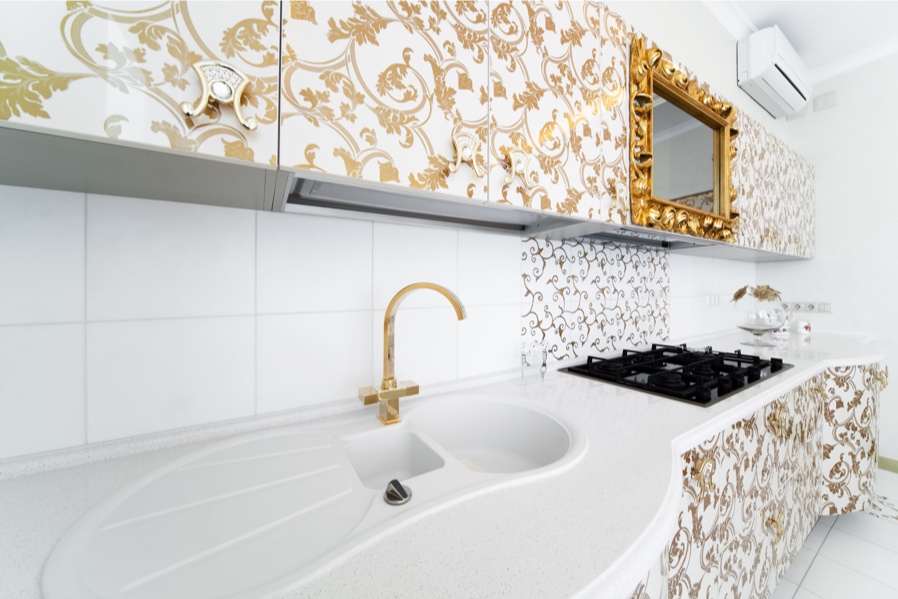 gold faucet