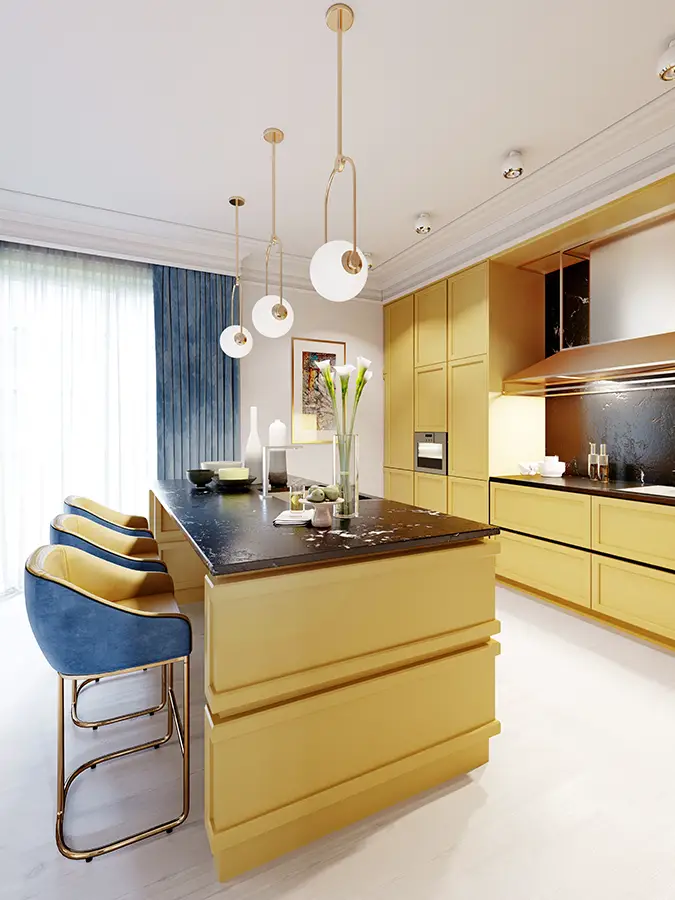 golden kitchen