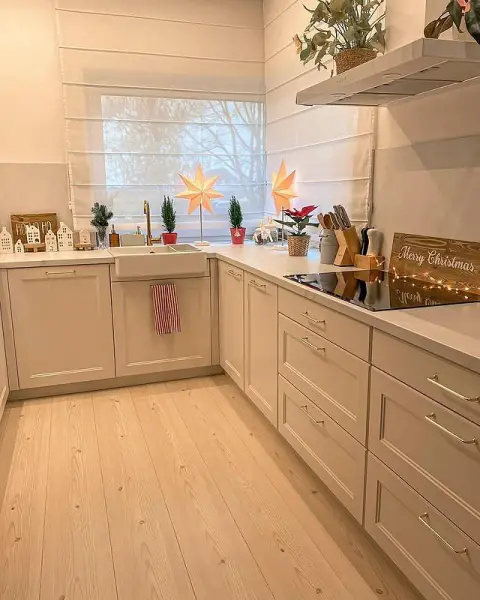 Modern Scandinavian Winter Kitchen Design corner kitchen