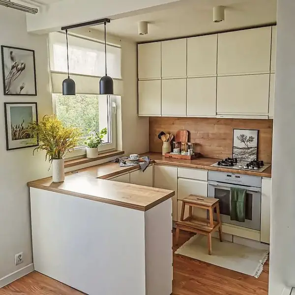 Elegant And Functional Corner Kitchen Design In White corner kitchen