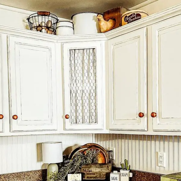 Cozy Vintage Cottage Kitchen With Rustic Charm corner kitchen