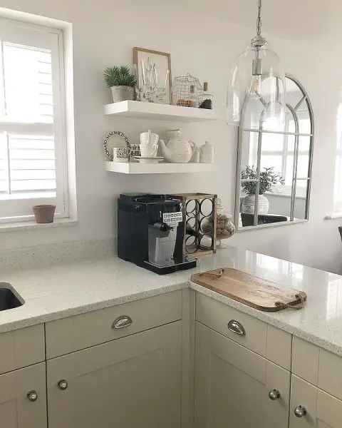 Charming And Practical Modern Country Kitchen Design corner kitchen