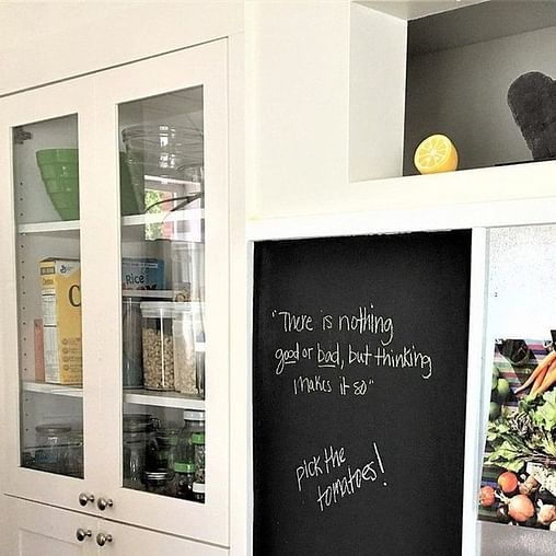 Magnetic-Chalkboard Fusion: A Creative And Functional Kitchen Design kitchen chalkboard