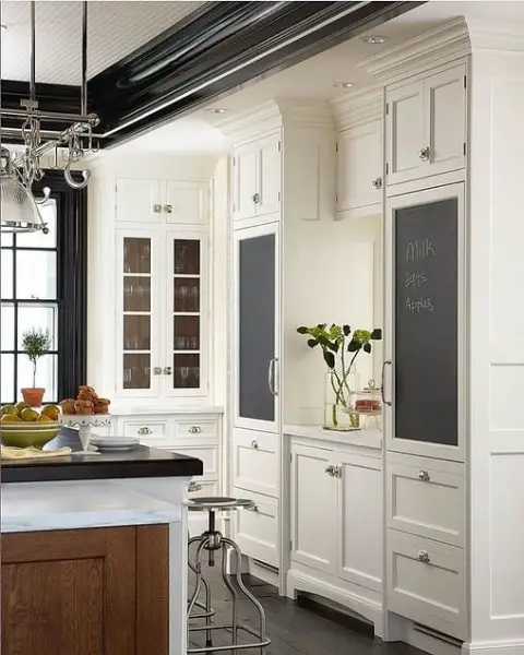 Rustic-Modern Kitchen With Charming Chalkboard Design kitchen chalkboard