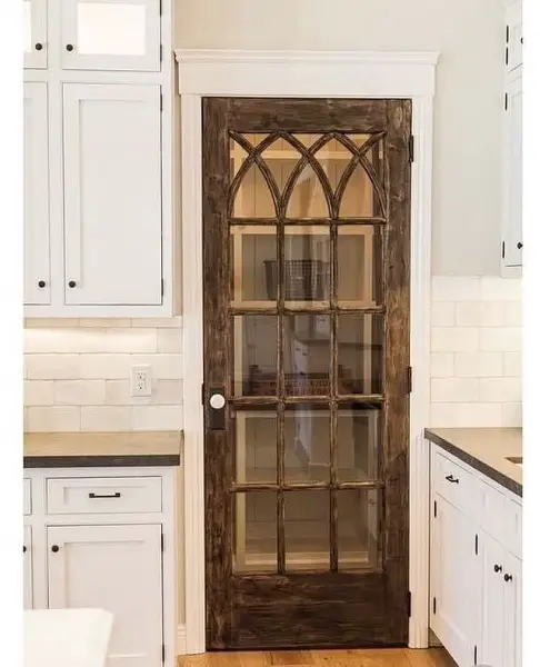 Vintage Reclaimed Wood Custom Pantry Door For Kitchen Makeover kitchen door