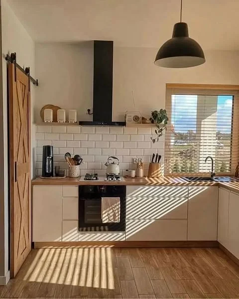 Elegant And Cozy Scandinavian Kitchen Door For Farmhouse-Inspired Homes kitchen door