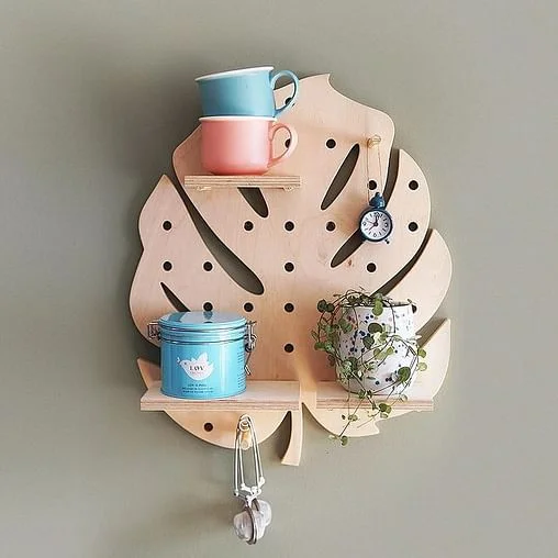 Plywood Kitchen Pegboard: Creative Bohemian And Functional Decor kitchen pegboard