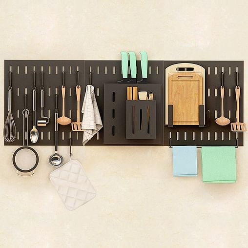 Elegant And Functional Kitchen Pegboard Design For Home Cooking kitchen pegboard