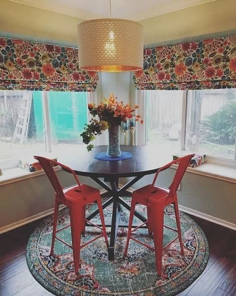 Floral-Cozy Kitchen Valance Design & Custom Shades kitchen valance