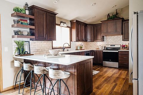 Spacious Streamlined And Stunning: A Transformed U-Shape Kitchen Design u-shape kitchen