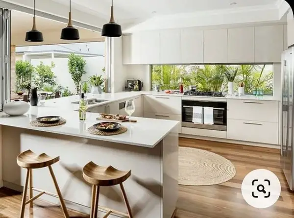 Modern And Bright: U-Shaped Kitchen Design In Sante Fe 29 Home By Elara Homes u-shape kitchen