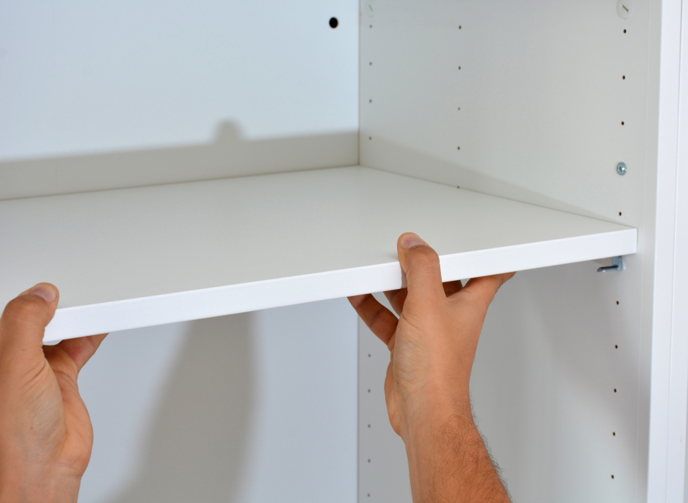 Adjustable Shelving in Cabinets