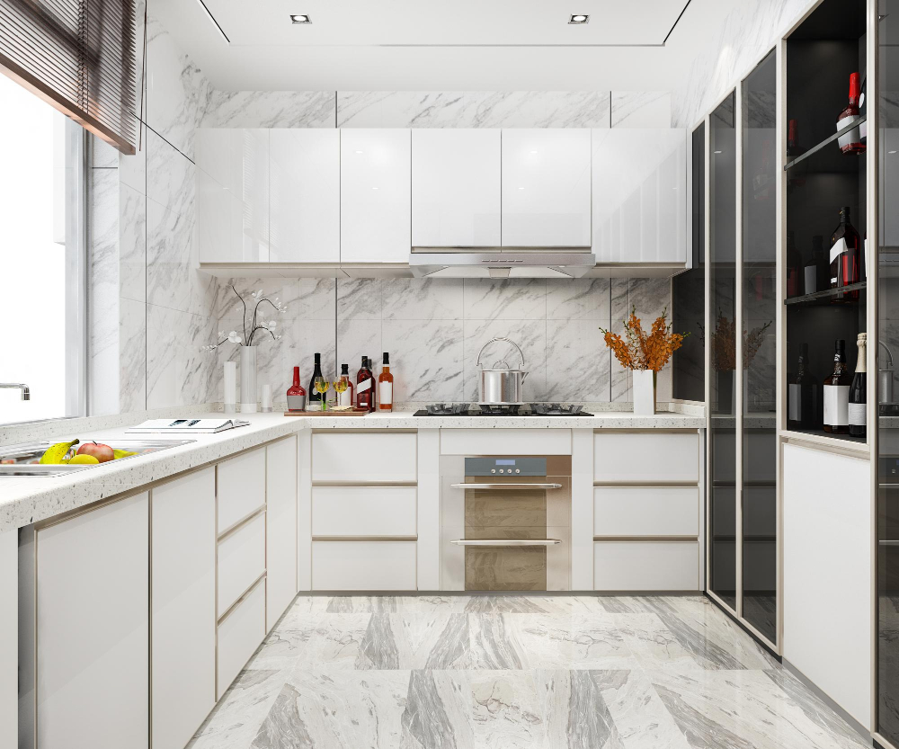 U-Shaped kitchen design