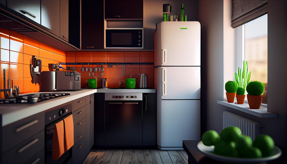 freestanding refrigerator design
