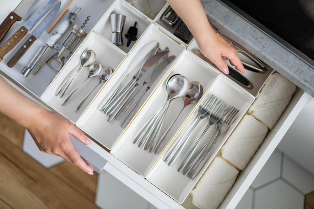 in-drawer storage