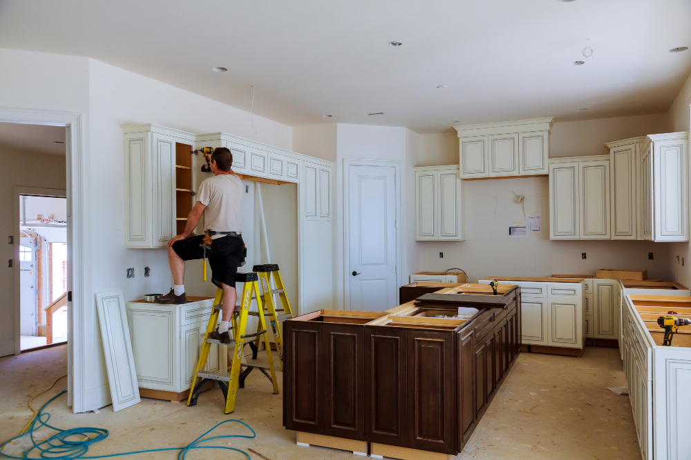 kitchen cabinet install