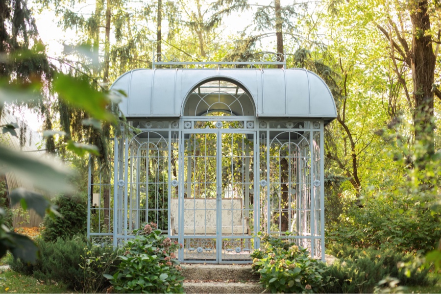 wrought metal gazebo