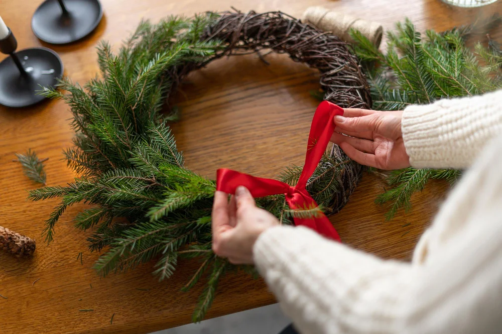 How to Hang Wreaths On Kitchen