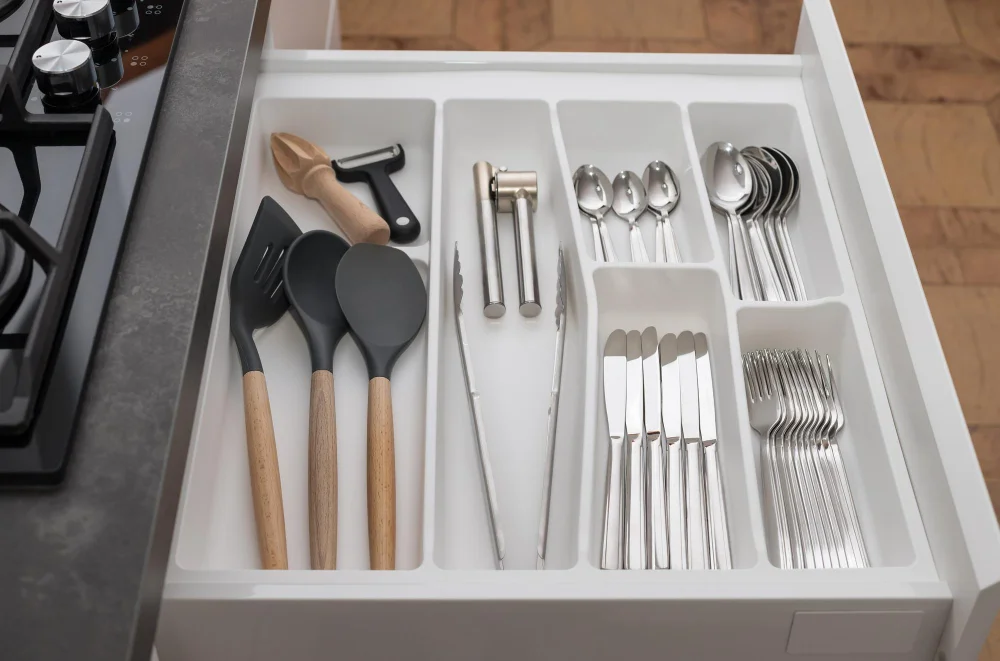 Customize Cabinet Interiors with utensils