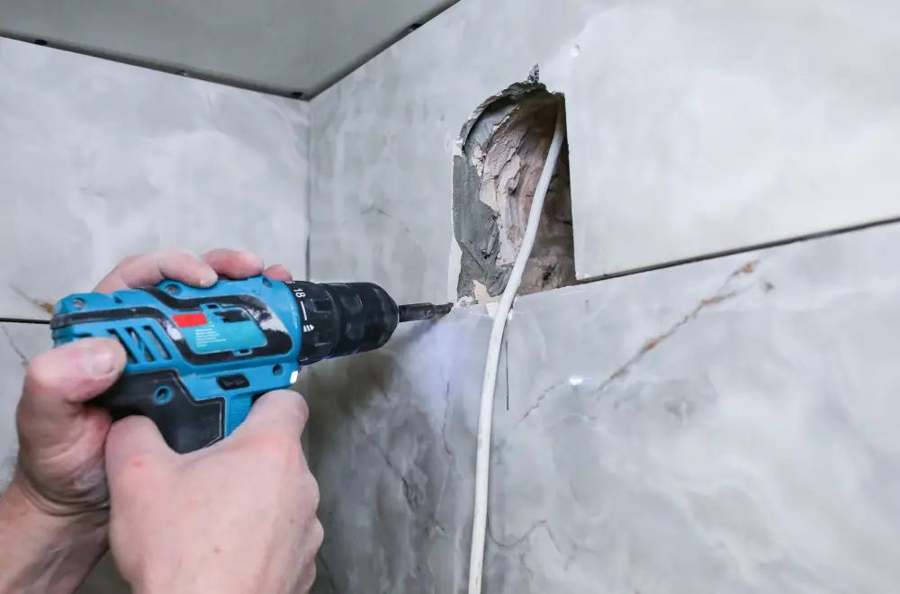 Drilling a Hole for the Vent