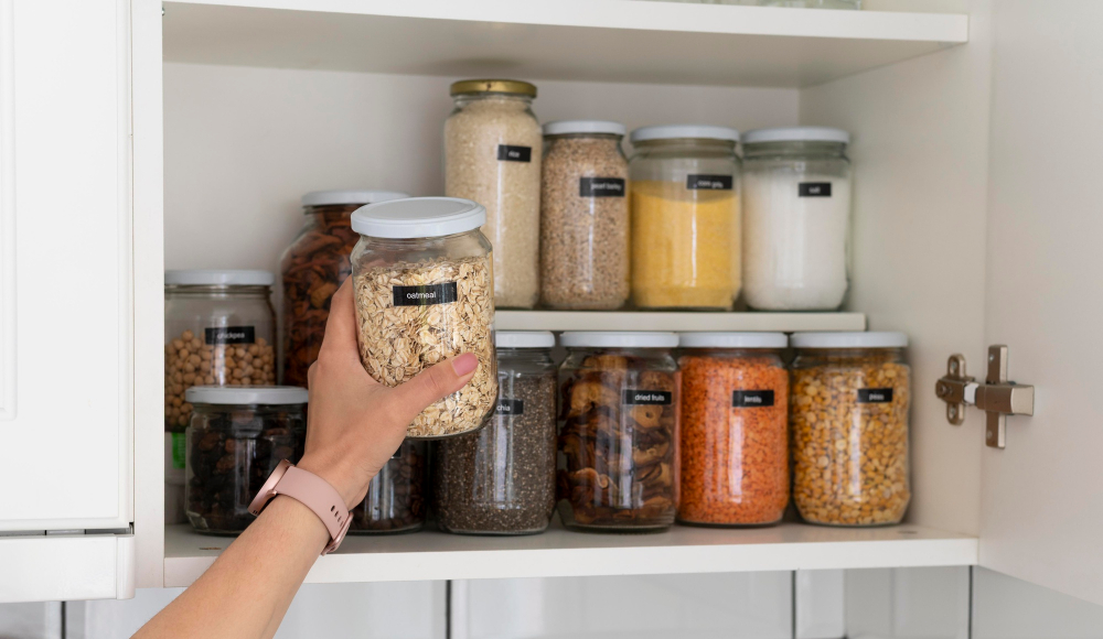 Kitchen Cabinet Food Storage