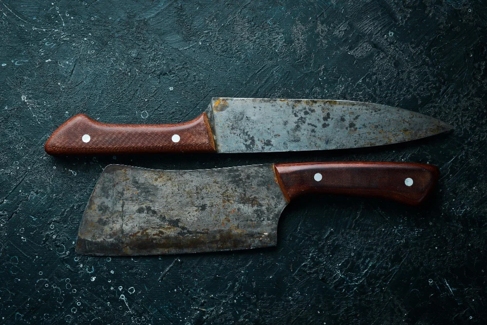 Rust On kitchen Knives