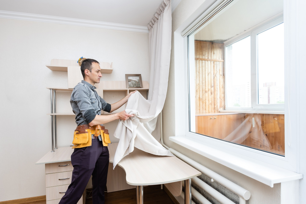 Upcycled Kitchen Curtains