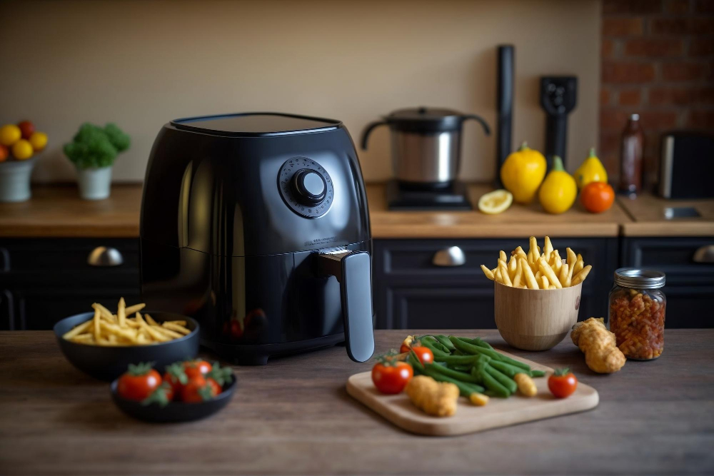 air fryer in kitchen