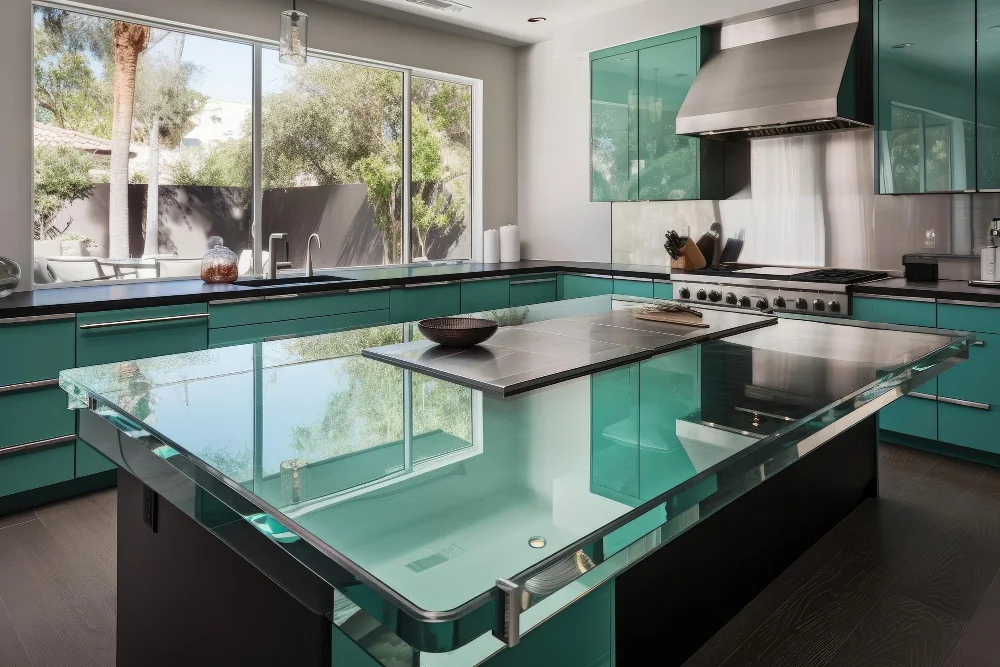 glass countertop