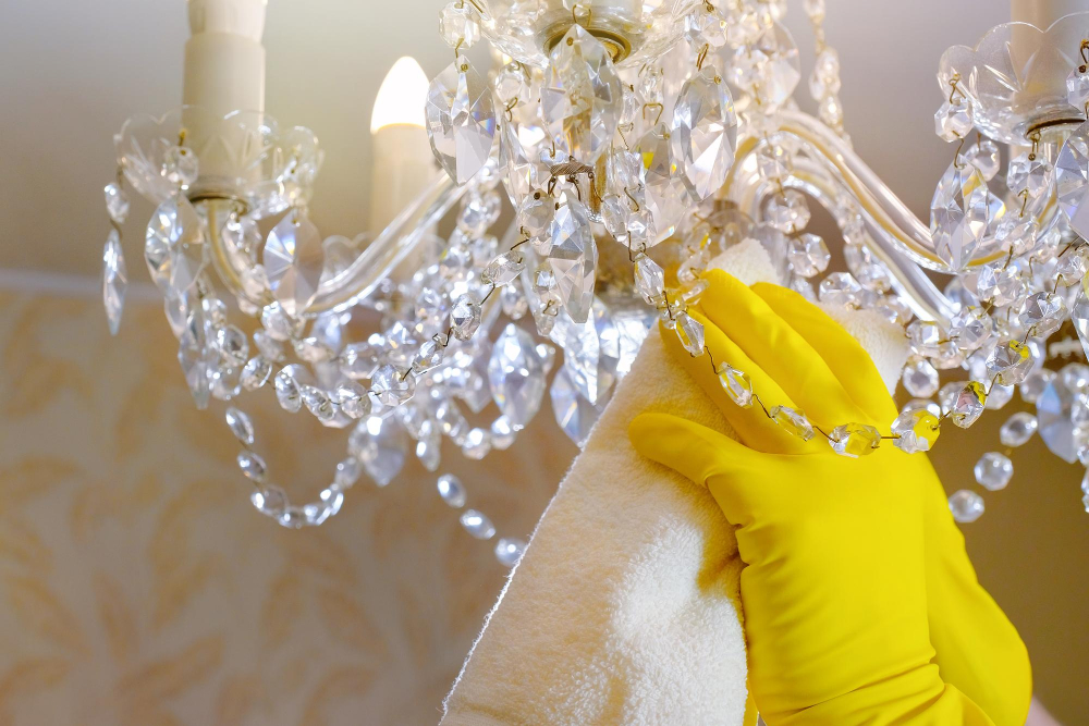 house Chandelier cleaning