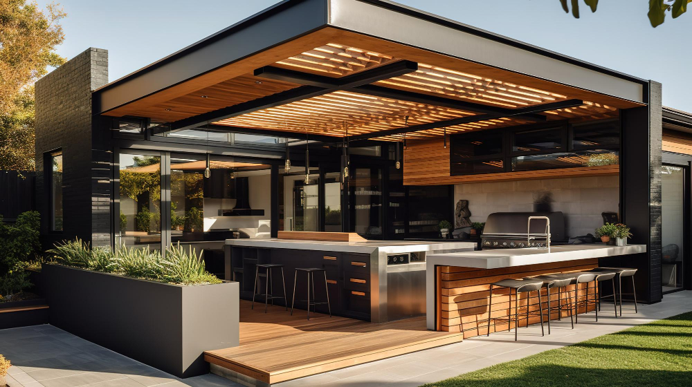 huge Outdoor Kitchen