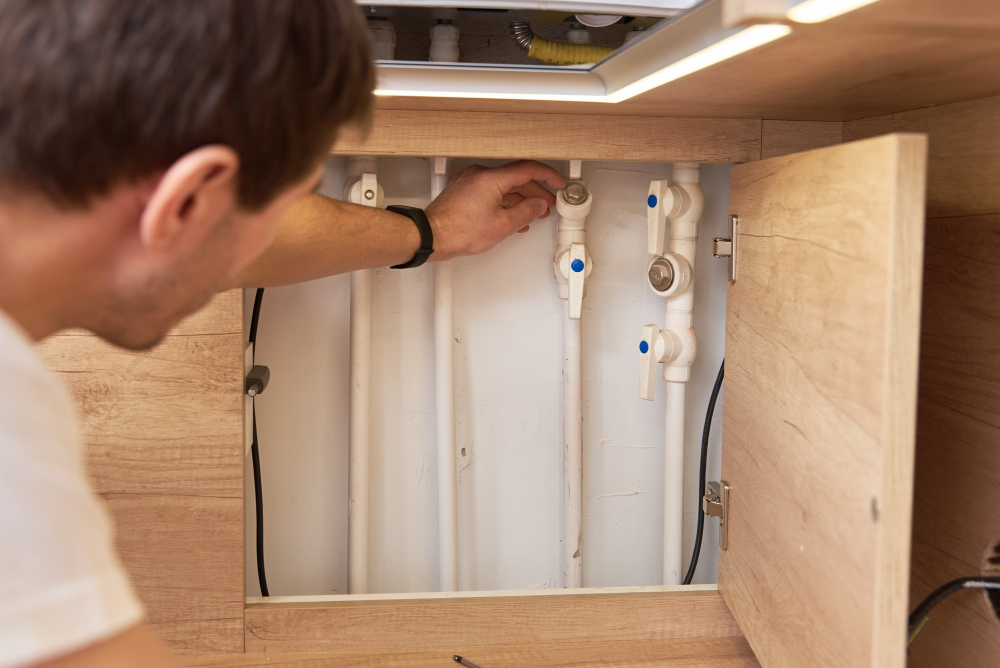 kitchen Island pipes