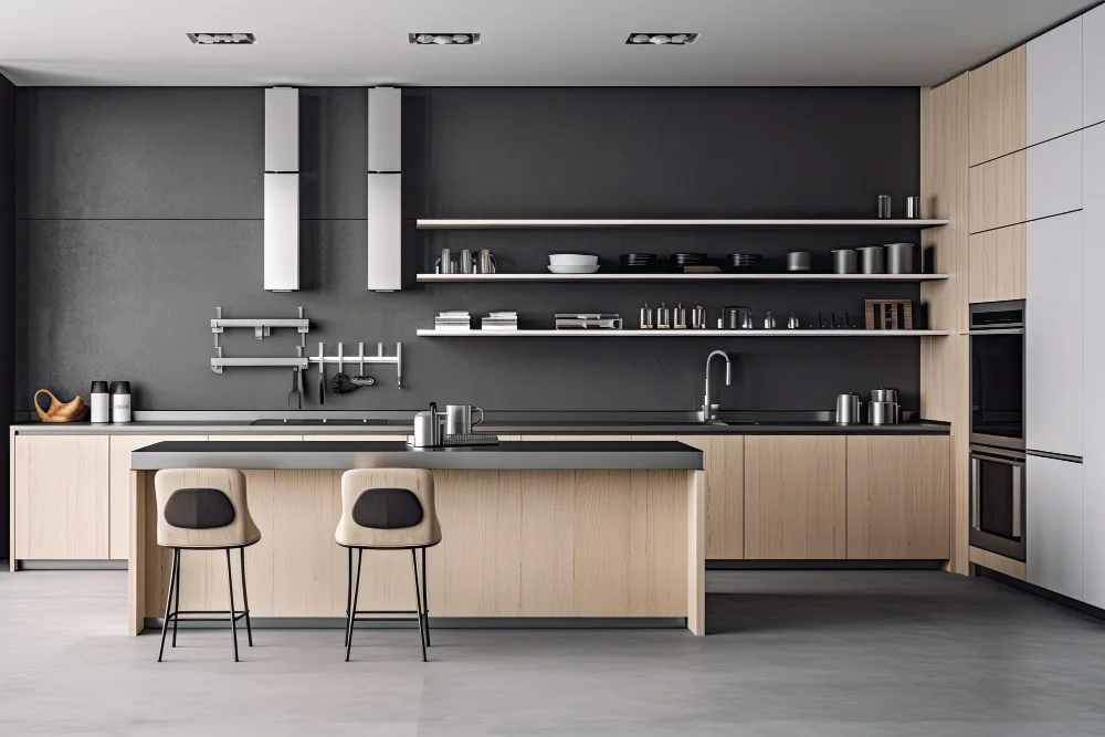 kitchen Modern Open Shelving