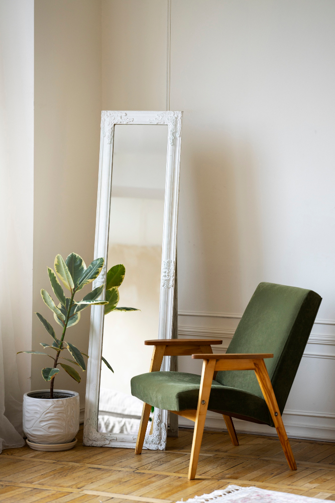 kitchen Slim Vertical Accent Mirrors