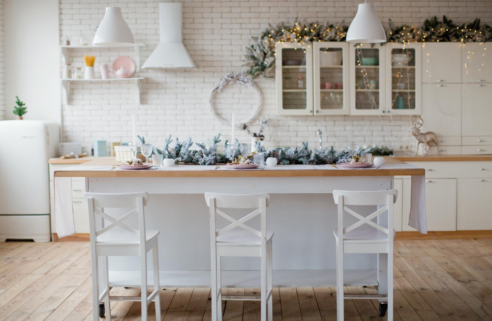 kitchen cabinet wreath