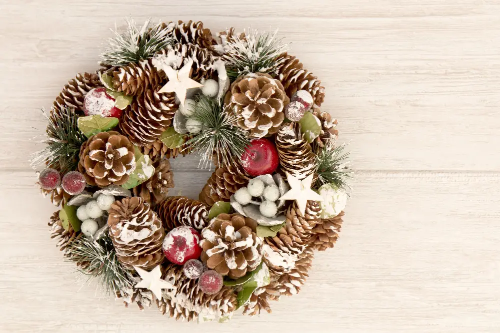 pinecones wreath