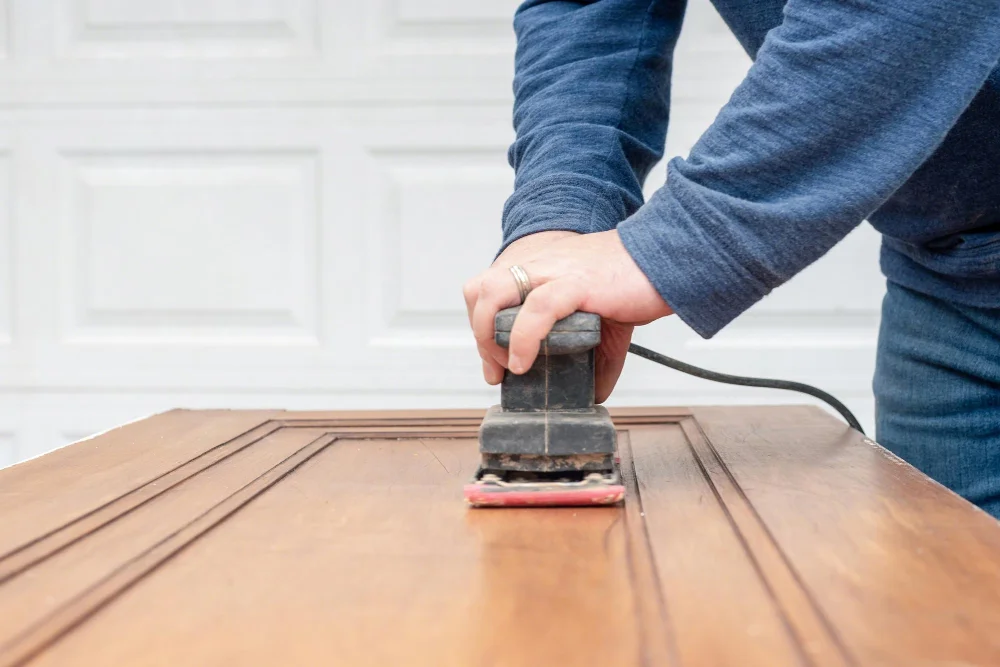 scuff sanding cabinets