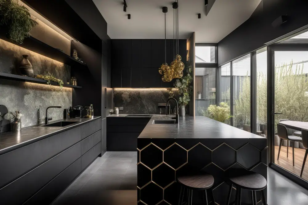 Black Kitchen Cabinets design