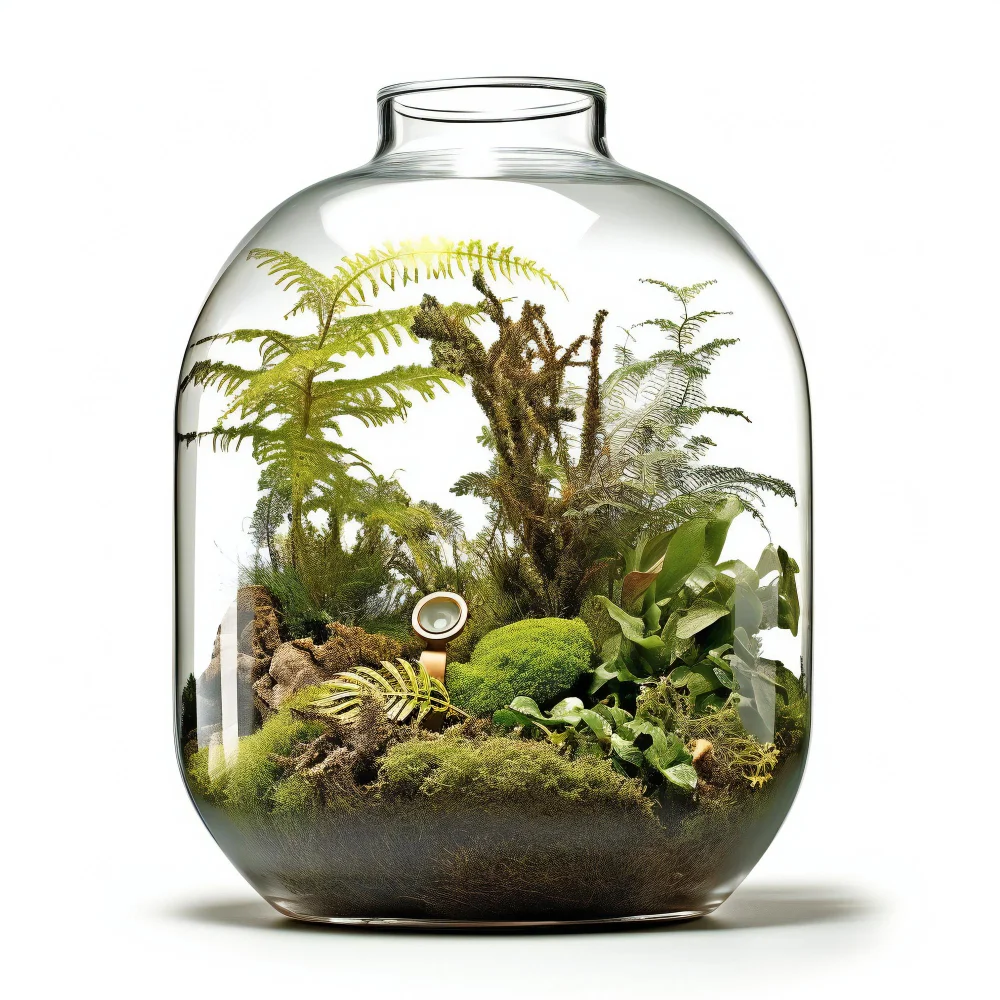 Glass Terrarium above door