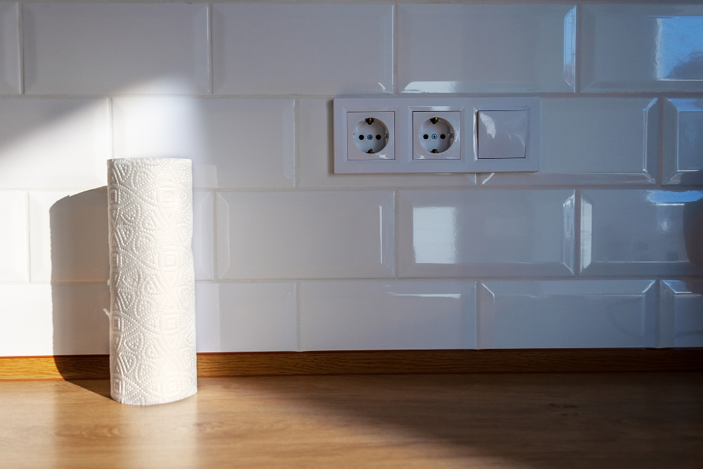 Outlet In Backsplash hidden