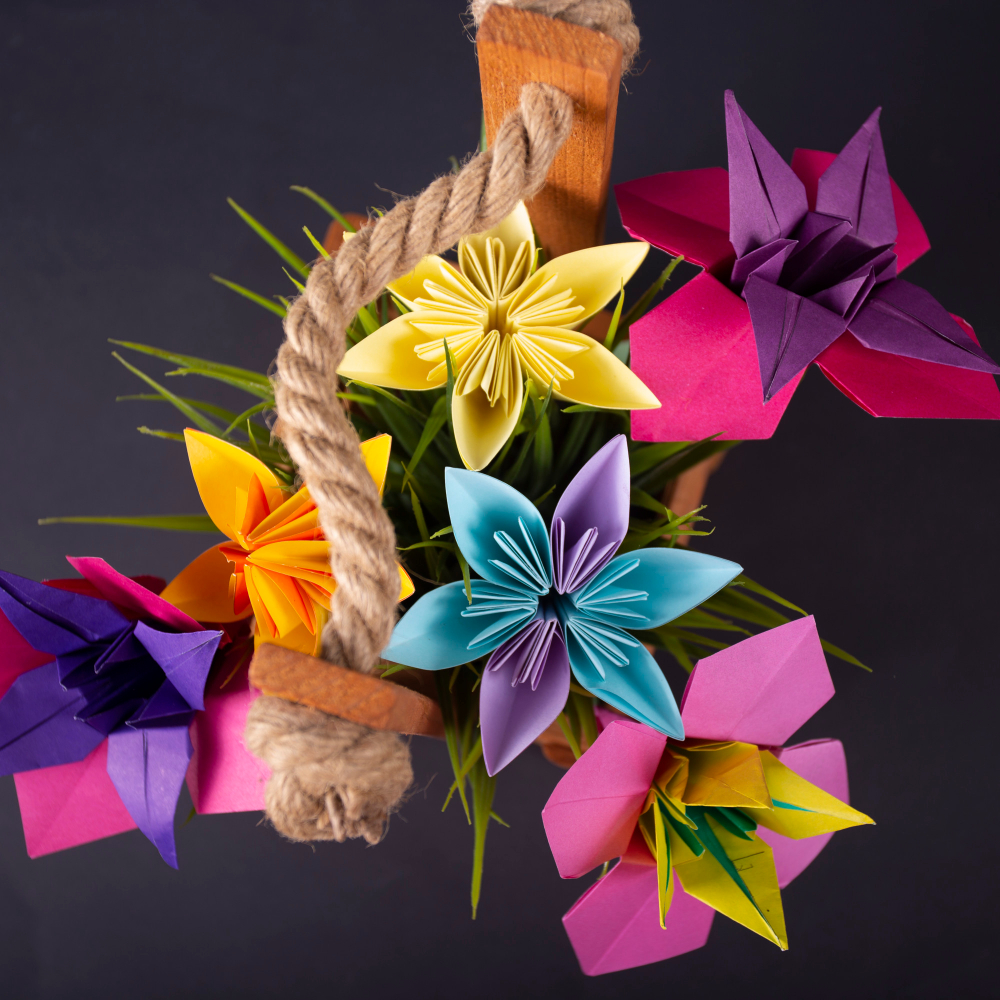 Paper Flower above front door