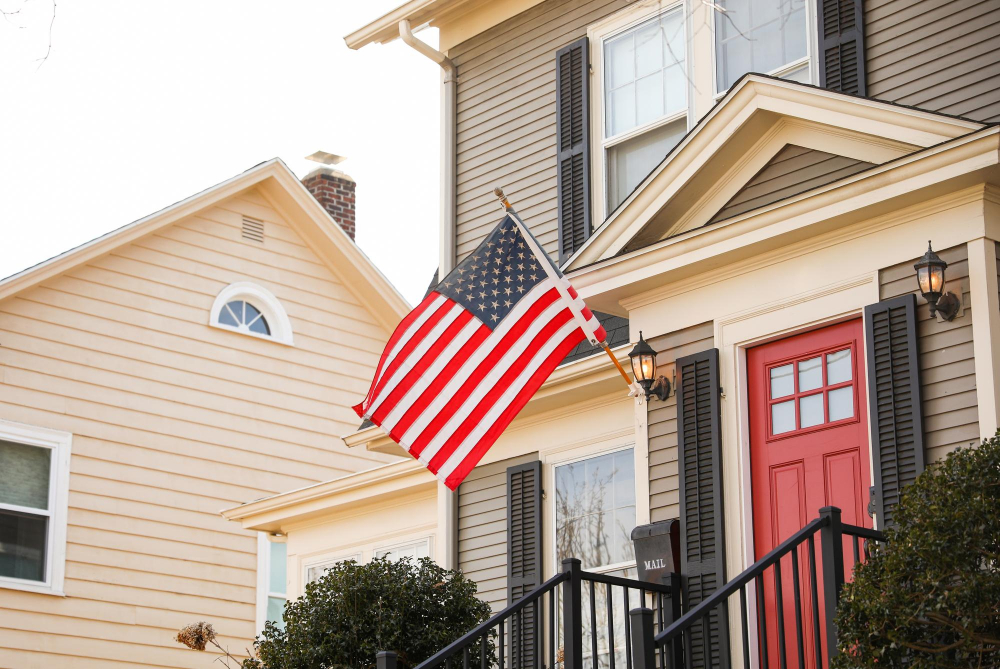 Porch Flag front door