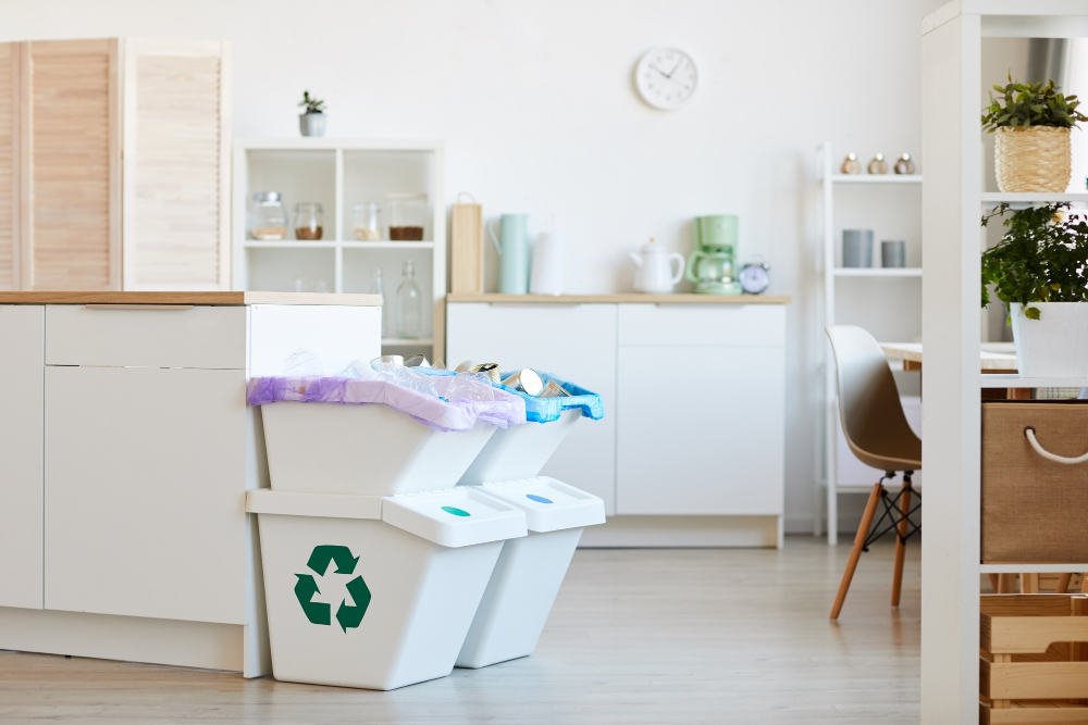 Recycling Bins placement in kitchen