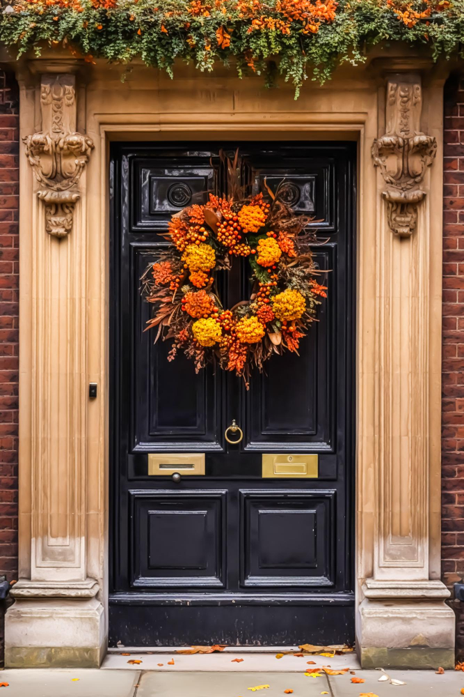 Seasonal Wreath decor door
