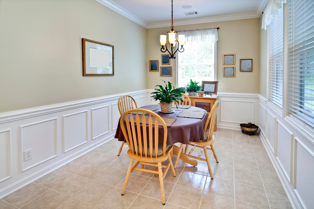 Wainscot-style window trim