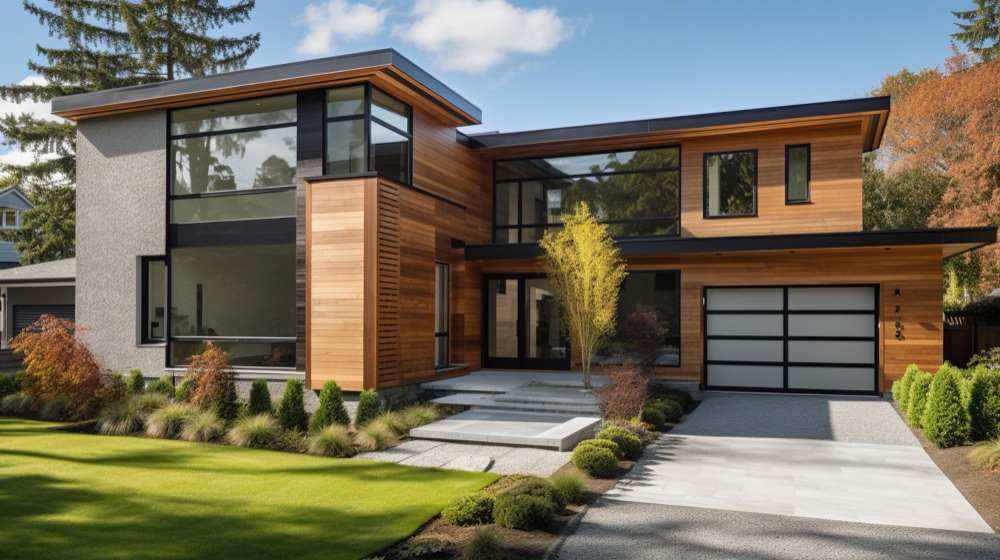 house exterior wood accents