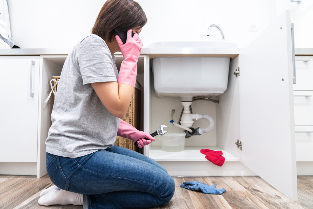 leak under the kitchen sink