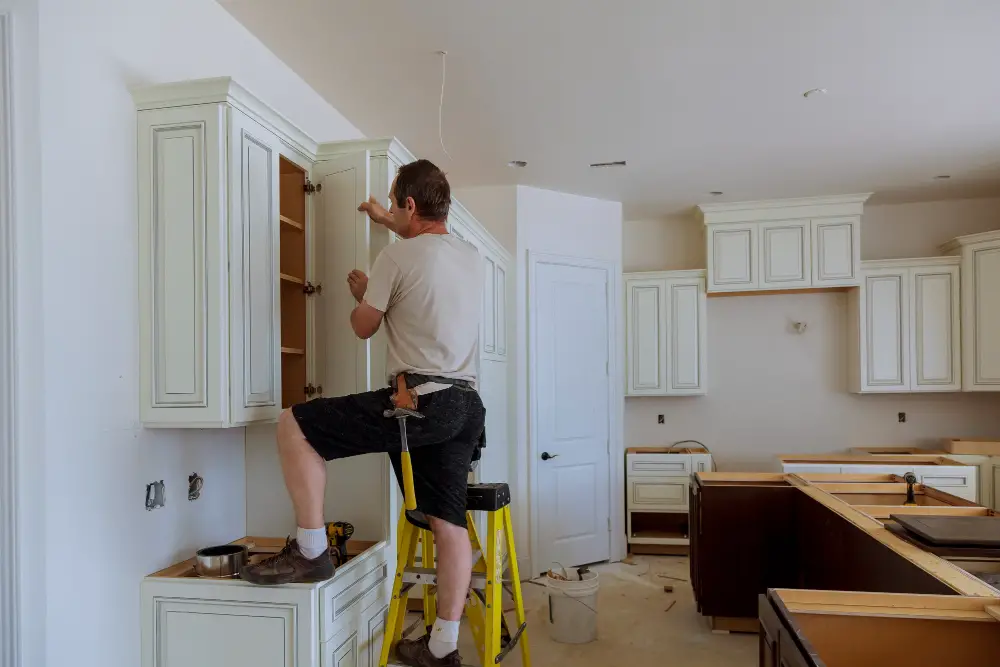 removing kitchen cabinet