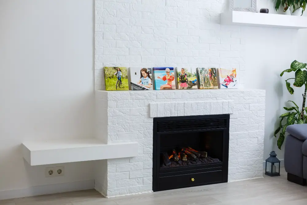 DIY Electric Fireplace Living